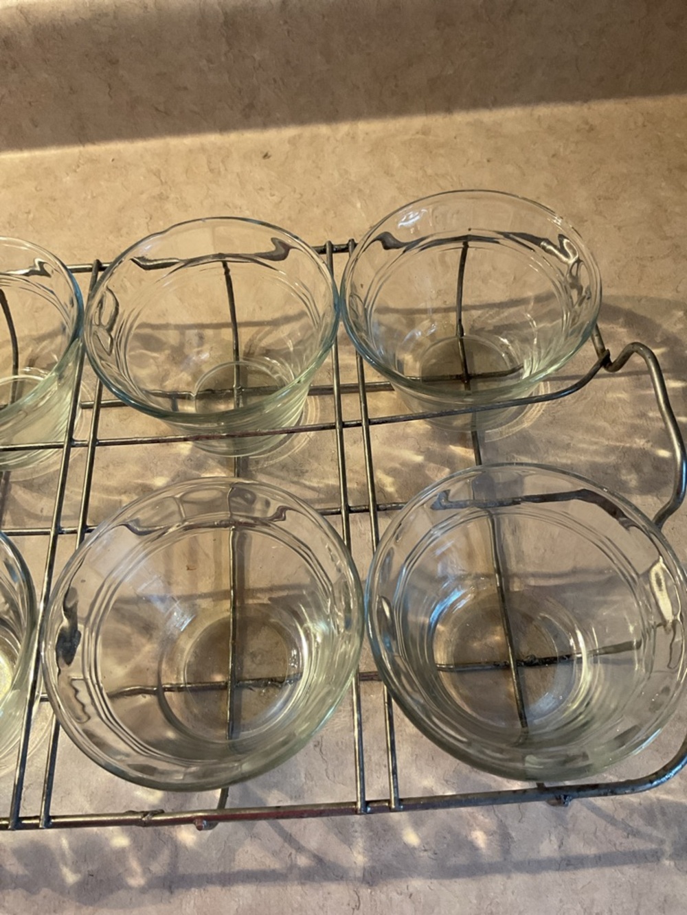 Glass Ramekin Set with Wire Rack - Clear Glass - Picture 2 of 7